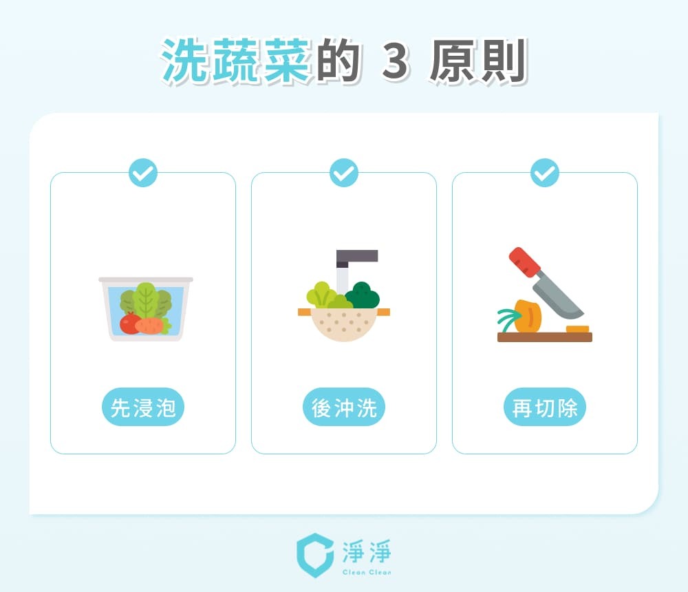 洗蔬菜的3大原則