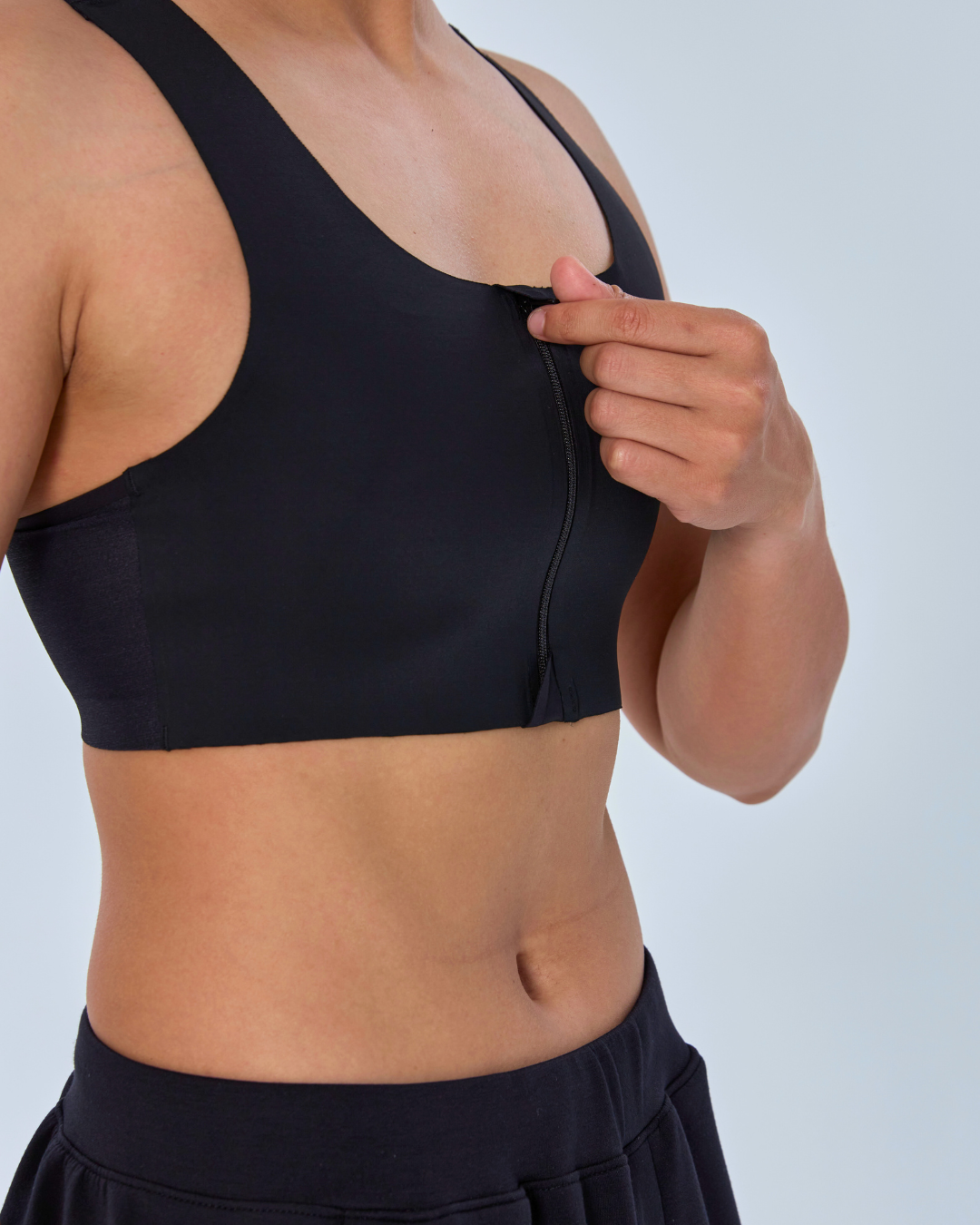 Airone 拉鍊短款 (肌力訓練) 大尺碼【D114】