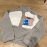 [S] COLUMBIA DOVE/SEA SALT/CRUSHED CLAY LODGE SHERPA 1/4 SNAP PULLOVER FLEECE, 1626840-DOVE/SEA SALT/CRUSHED CLAY (SZZ920)