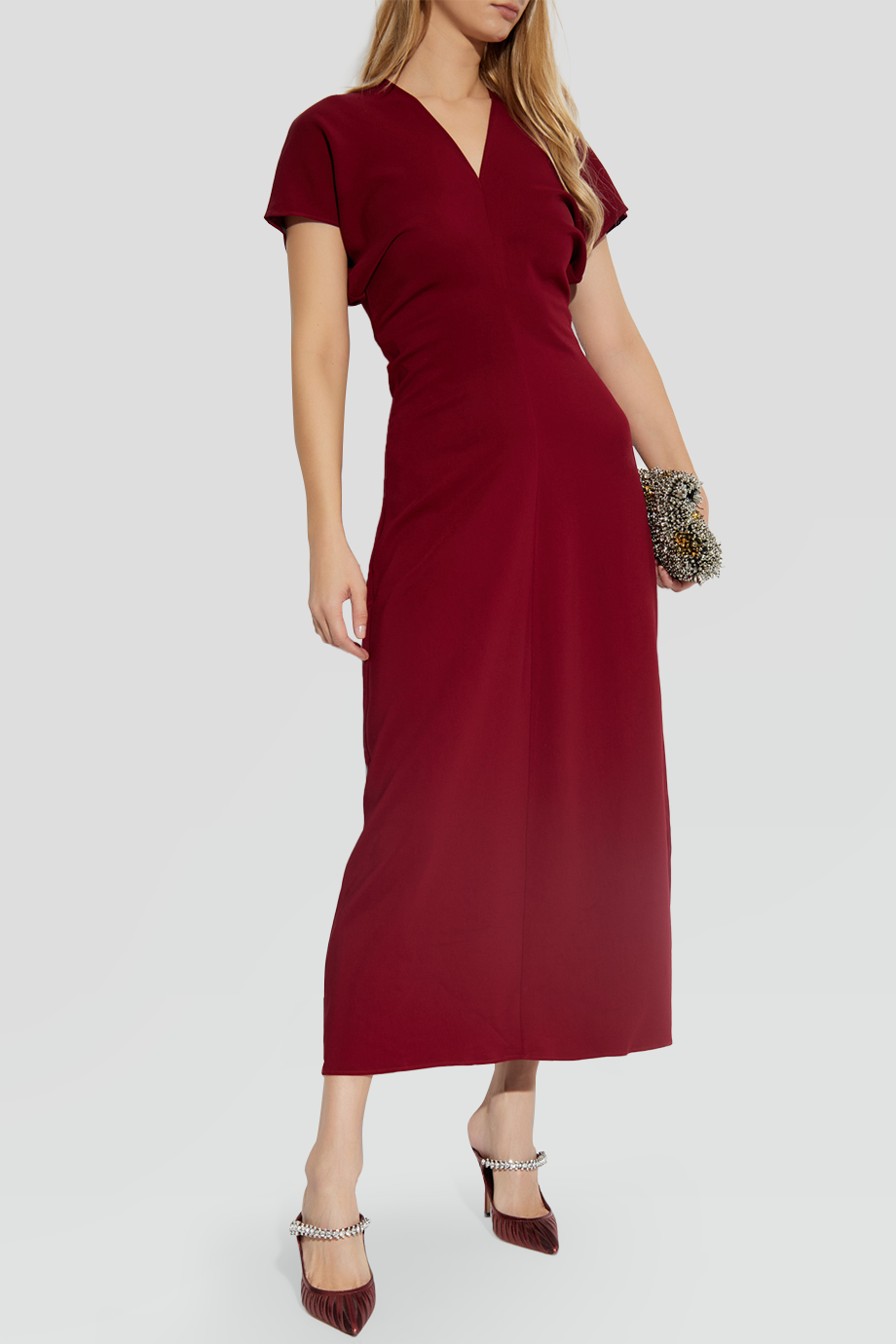 Anine Bing｜ZADIG V領落肩袖垂墜長洋裝