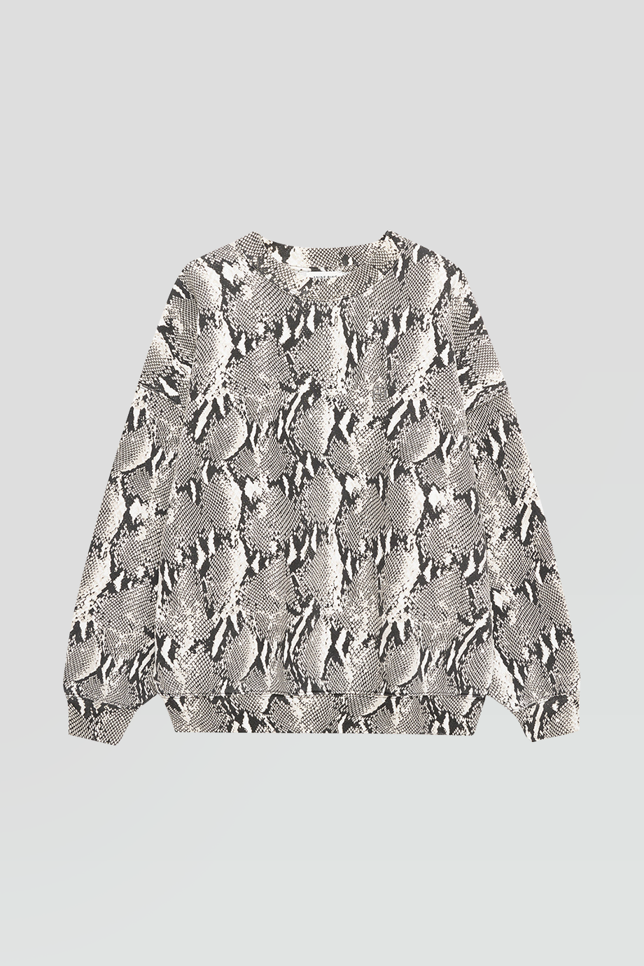 Anine Bing｜MILES 洗舊蟒蛇紋圓領衛衣