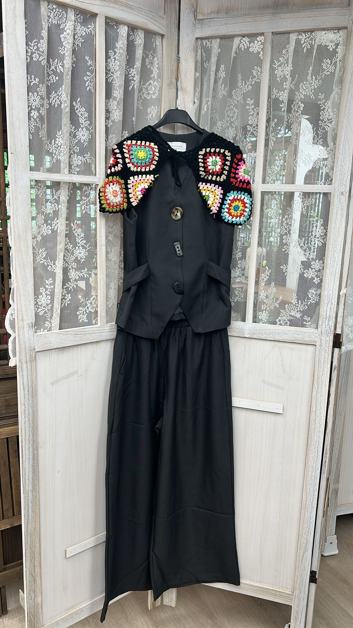 0211CT49-衣物CT-女裝套裝 黑色(A49A), 啡色(A49B)