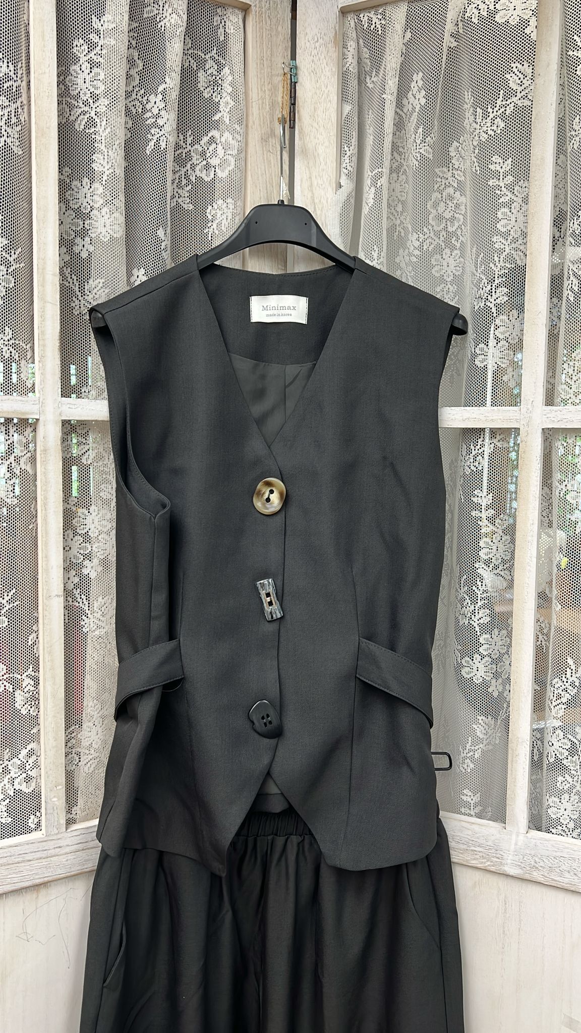 0211CT49-衣物CT-女裝套裝 黑色(A49A), 啡色(A49B)