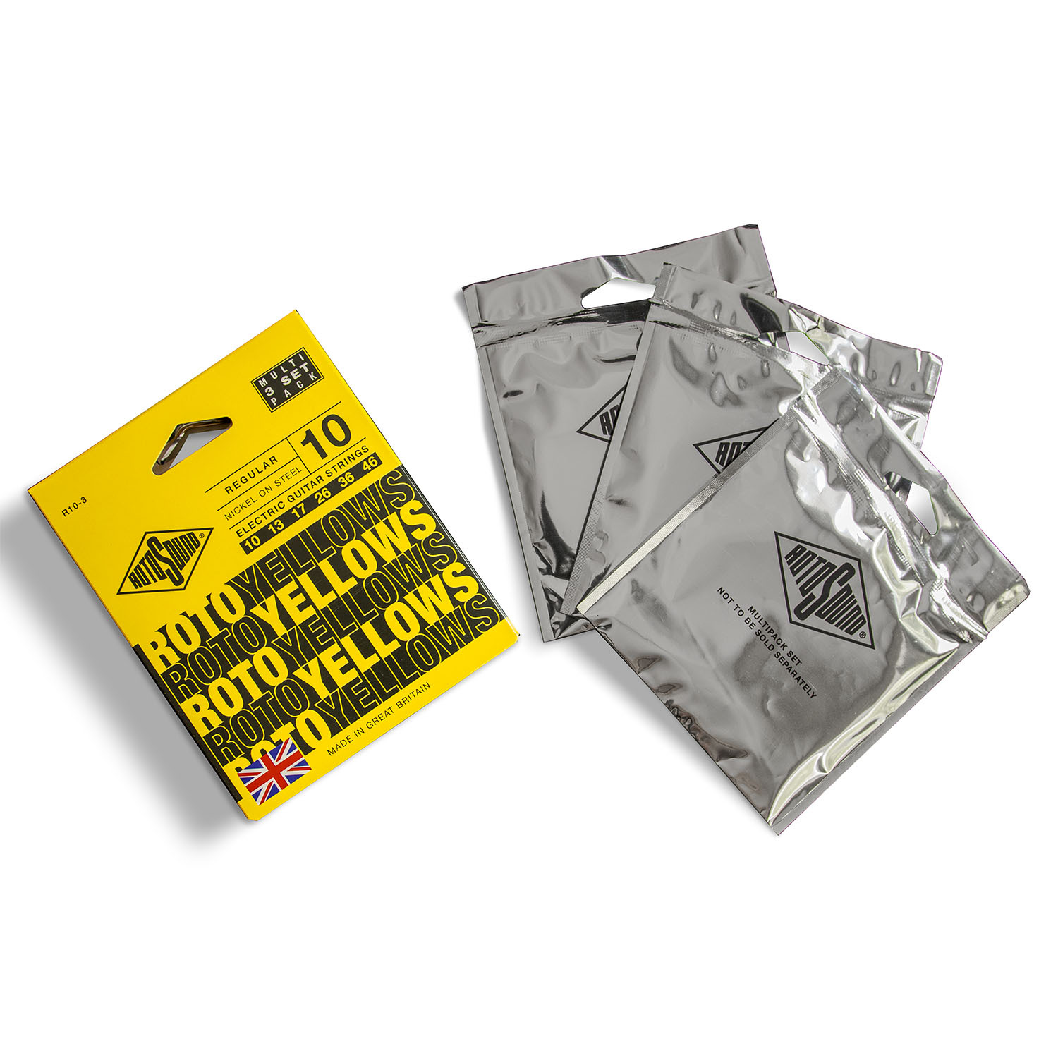 【1-4】[Rotosound] 電吉他-Rotos系列原裝3入組(鎳鋼)