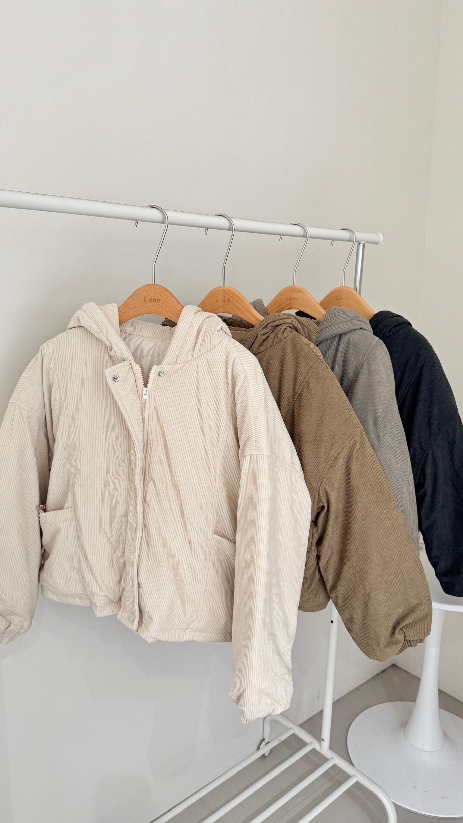 燈芯絨鋪棉外套