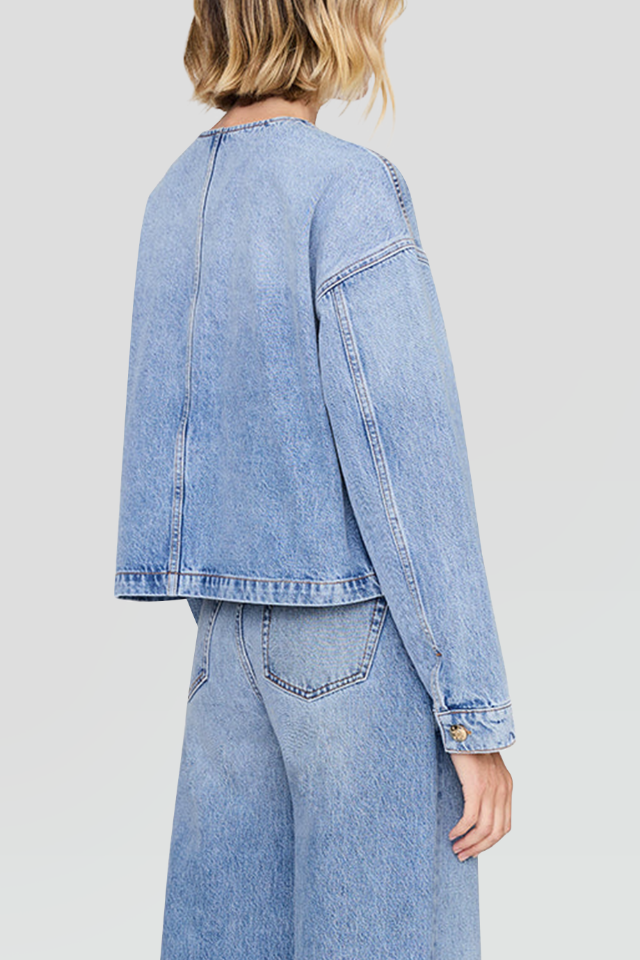 Anine Bing｜BLANCHE 圓領牛仔外套