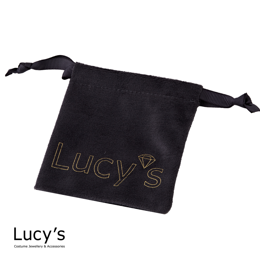 Lucy's 絨布束口袋 (小鑽灰) (加購區$60)