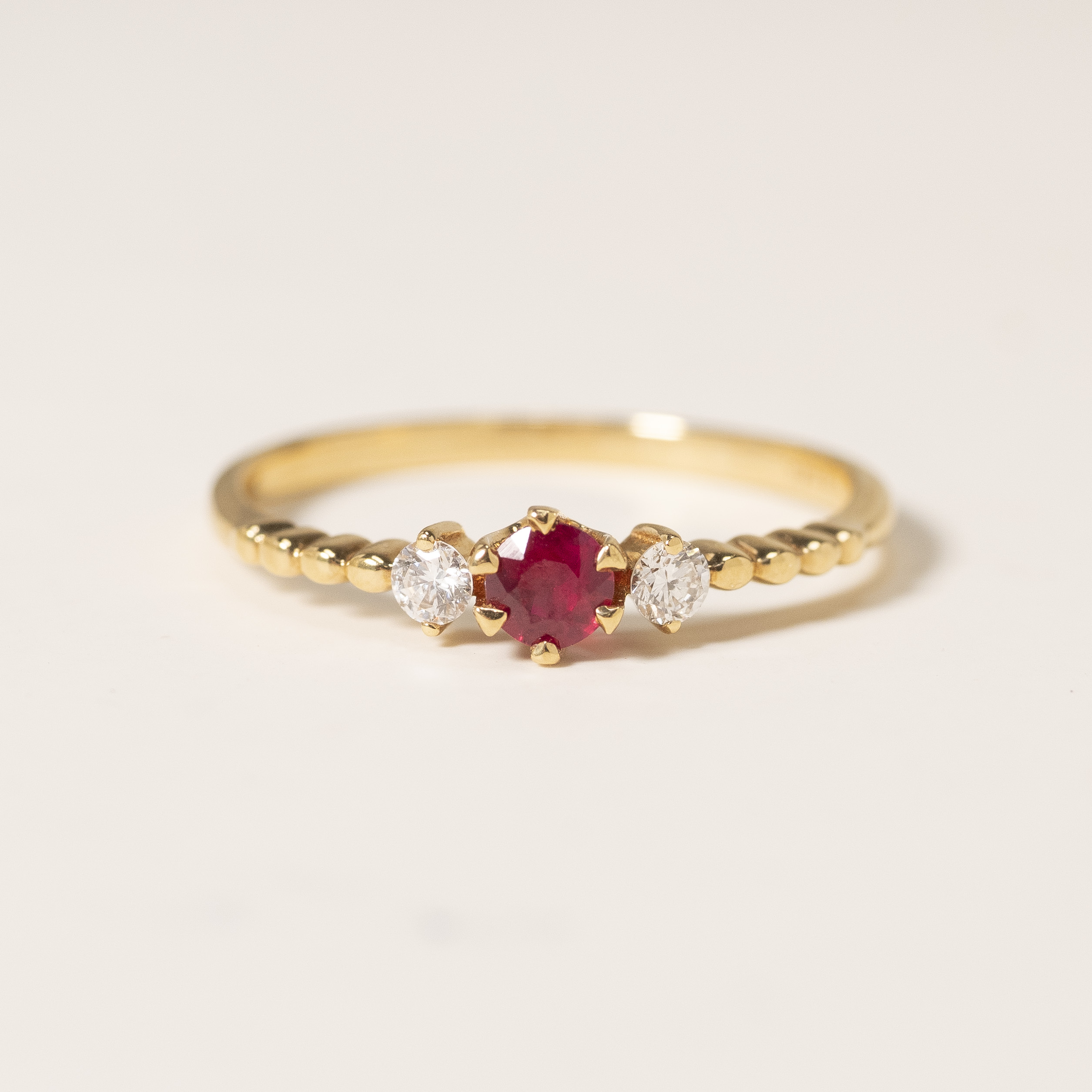 18K Classio Ruby Diamond Ring