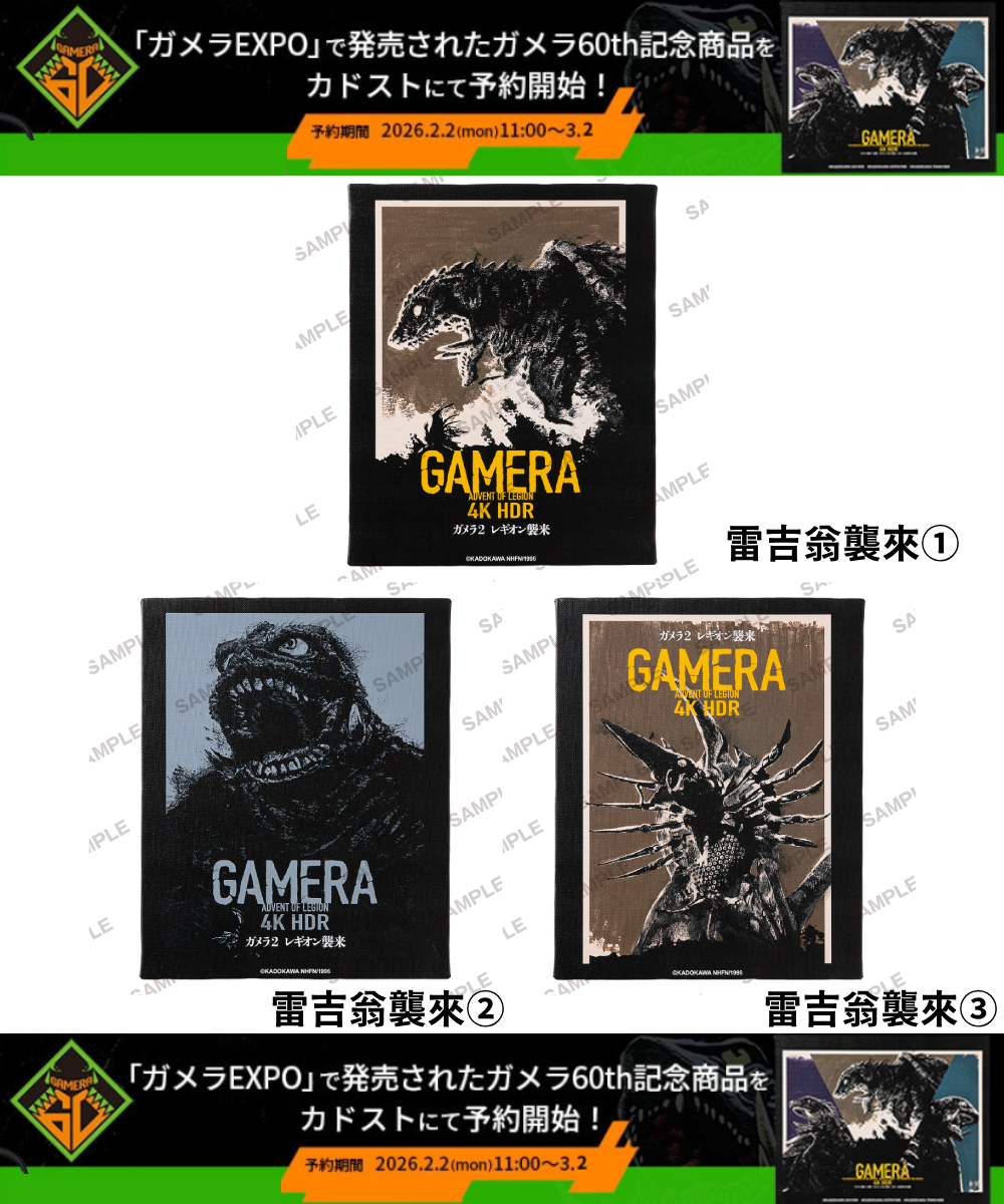 預購-卡美拉 60th紀念 新海報F3無框畫　卡美拉2 雷吉翁襲來 系列【日本進口精品】