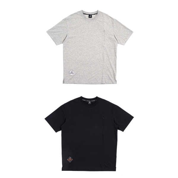 【下殺↘ $499】KANGOL 短袖 短T 灰 黑 胸前拉鍊口袋 袋鼠 上衣 中性 63251009-