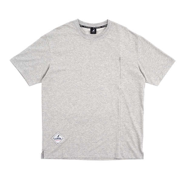 【下殺↘ $499】KANGOL 短袖 短T 灰 黑 胸前拉鍊口袋 袋鼠 上衣 中性 63251009-