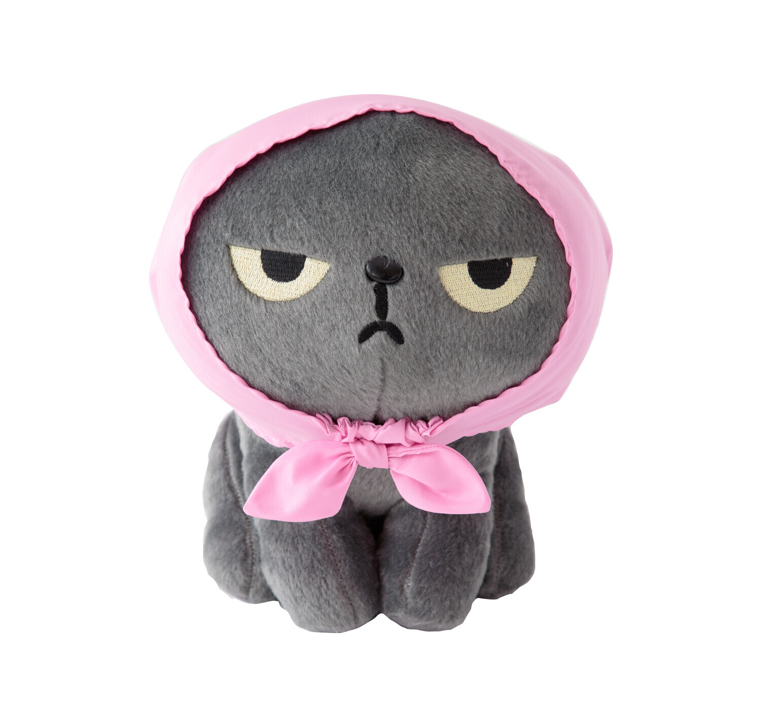 [Angry Machiko] 真知子粉紅色帽毛公仔 25cm