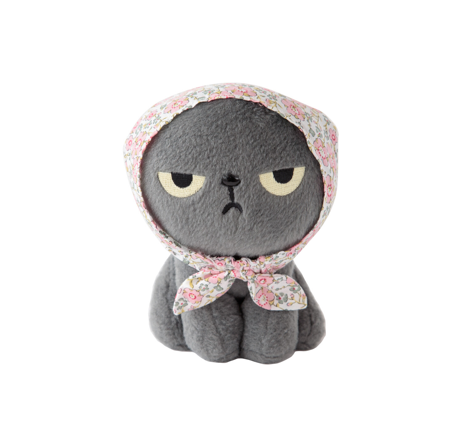 [Angry Machiko] 真知子粉紅色花帽毛公仔 16.5cm