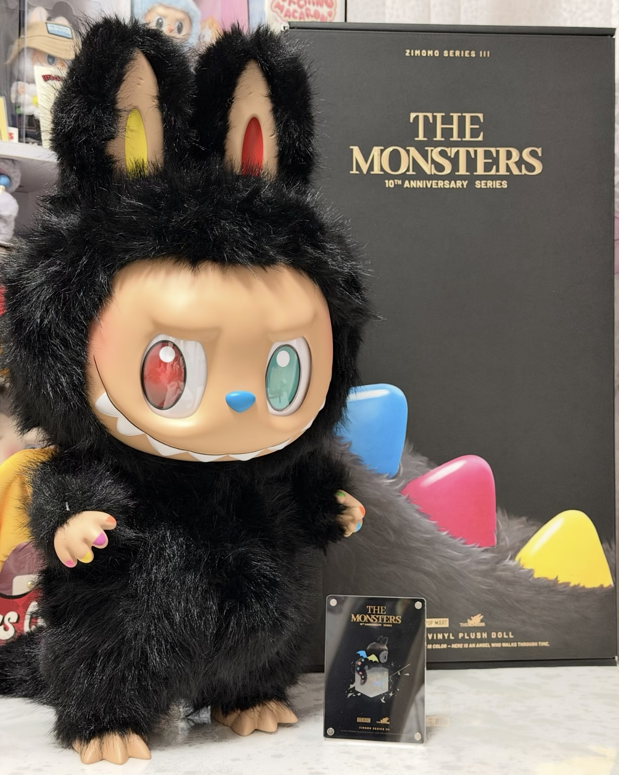 <官方正版>LABUBU Zimomo THE MONSTERS 十周年系列 搪膠 毛絨公仔 58cm
