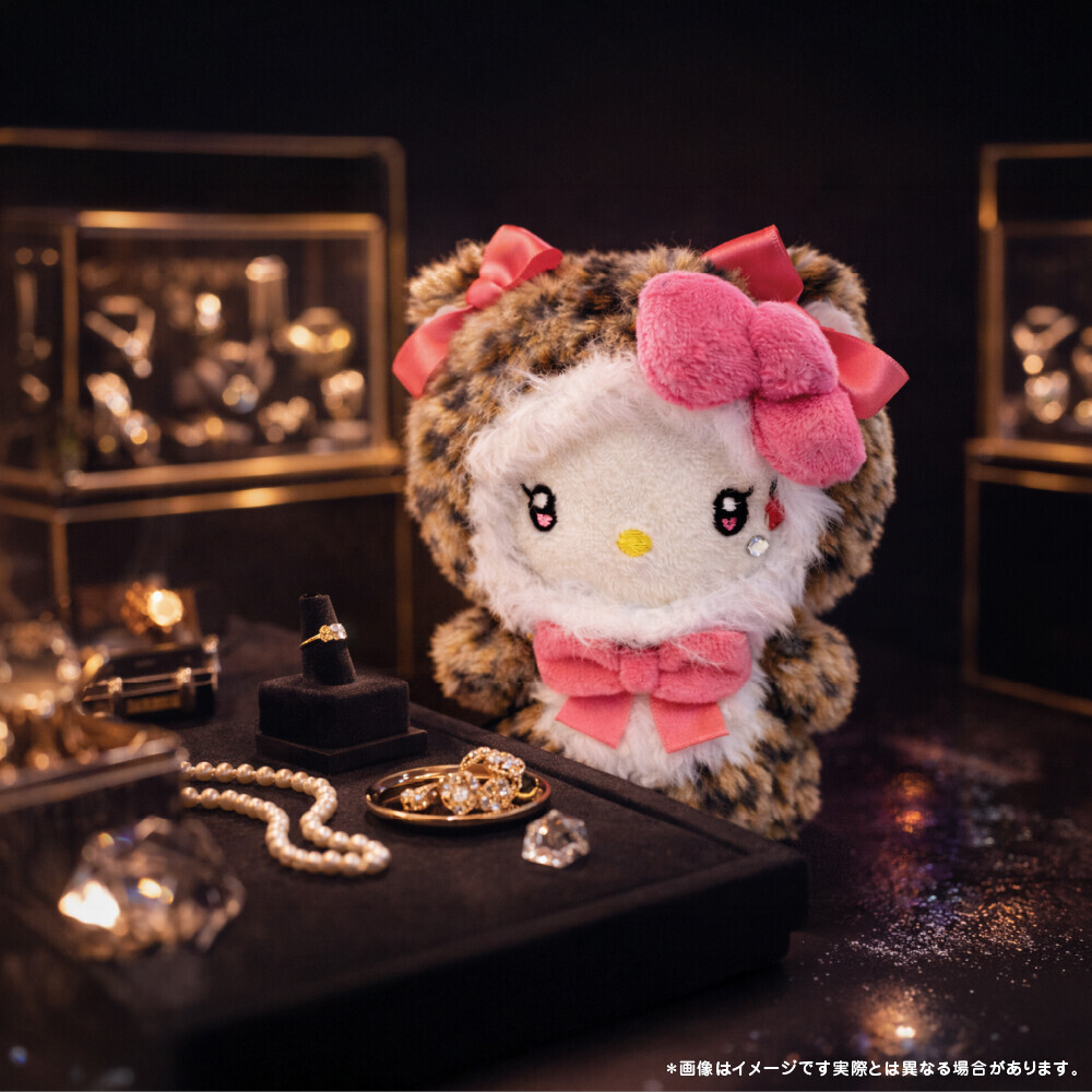 [SANRIO] HELLO KITTY 公仔吊飾 (豹紋造型系列)