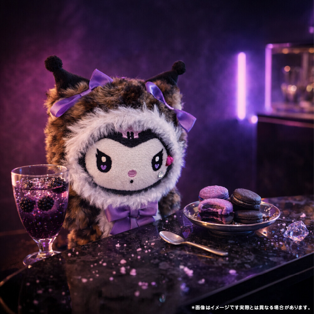 [SANRIO] KUROMI 公仔吊飾 (豹紋造型系列)