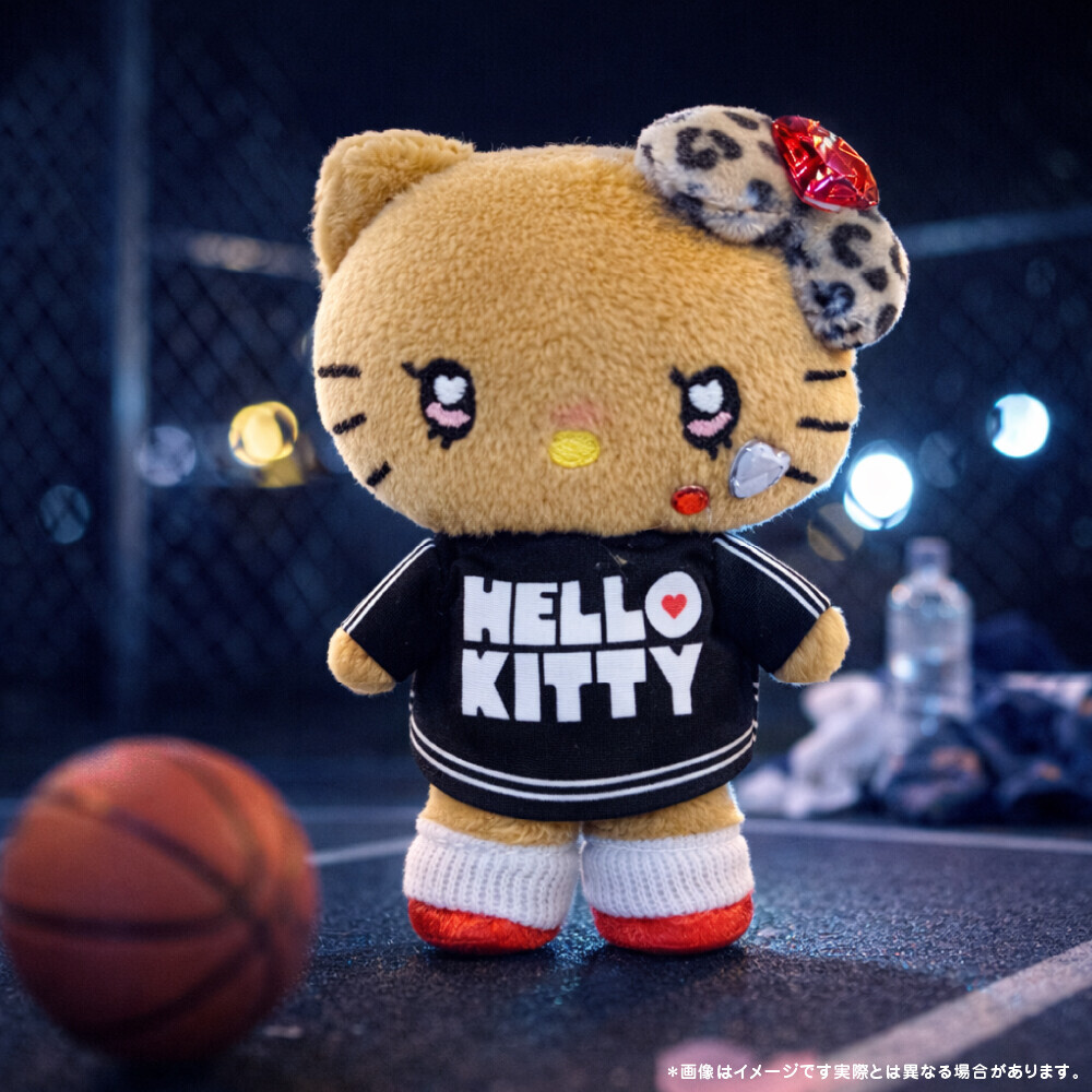 [SANRIO] HELLO KITTY 13CM 公仔吊飾 (黑皮造型系列)