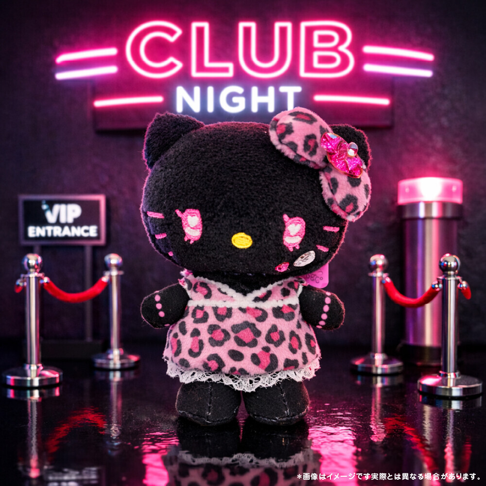 [SANRIO] HELLO KITTY 13CM 公仔吊飾 (豹紋造型系列)