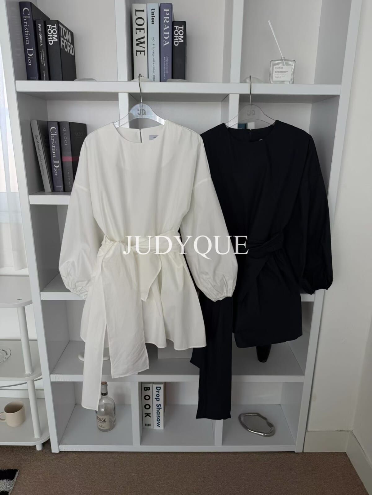 JQ5504 法式高級綁帶連身短裙 *特價* (優惠碼同充值購物金不適用)