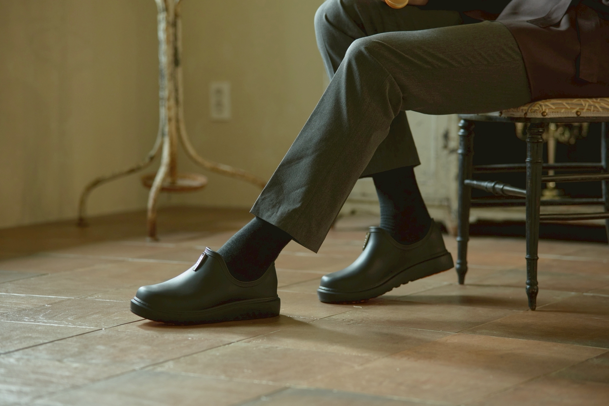 韓國STICO科技防滑工作鞋 2026新款 總裁廚師鞋 曜石黑 NEC-A52