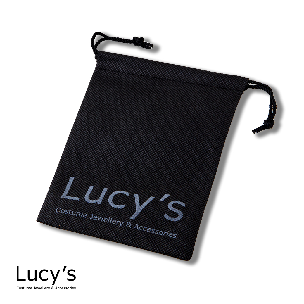 Lucy's 不織布束口袋 (黑) (加購區$30)