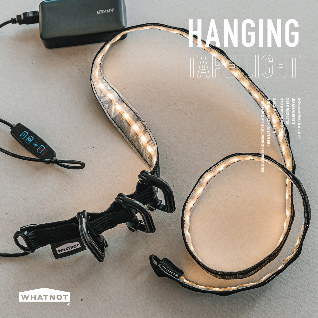 【WHATNOT】HANGING TAPE LIGHT 懸掛式燈帶