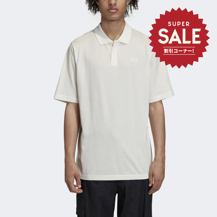 【 Y-3 M CL PIQUE POLO 棉質短袖上衣 - 白 】