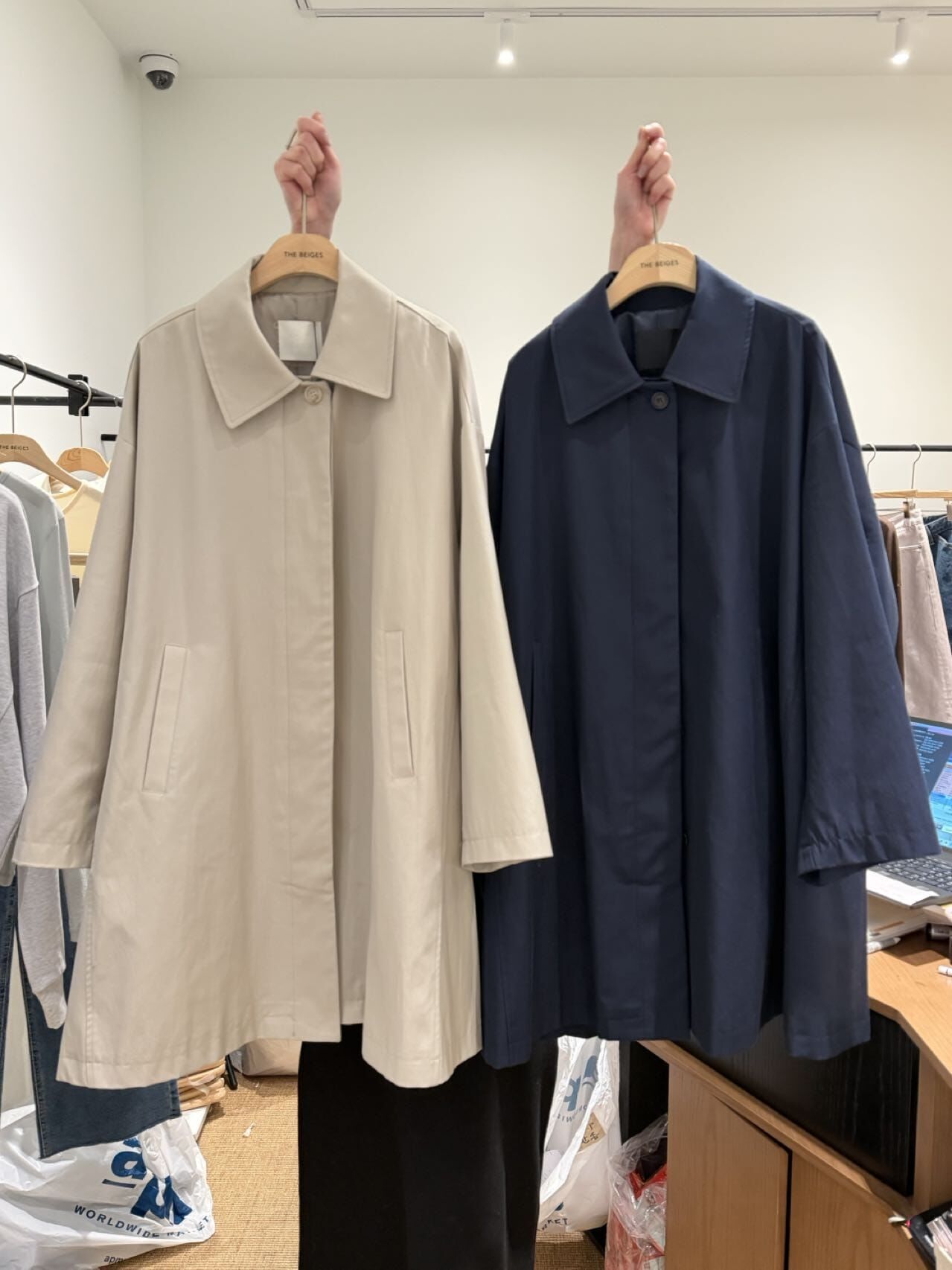 TS5508 隱扣長版外套 *特價* (優惠碼同充值購物金不適用)