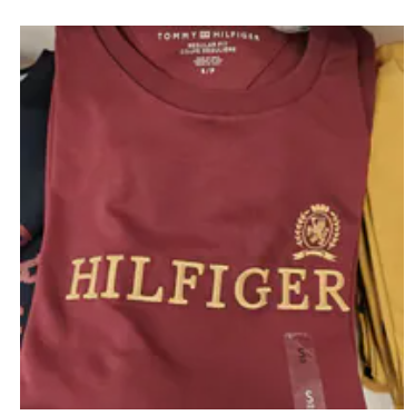 [S] TOMMY HILFIGER DEEP ROUGE LOGO COTTON INTERLOCK T-SHIRT, XM06465-500 (STH1546)