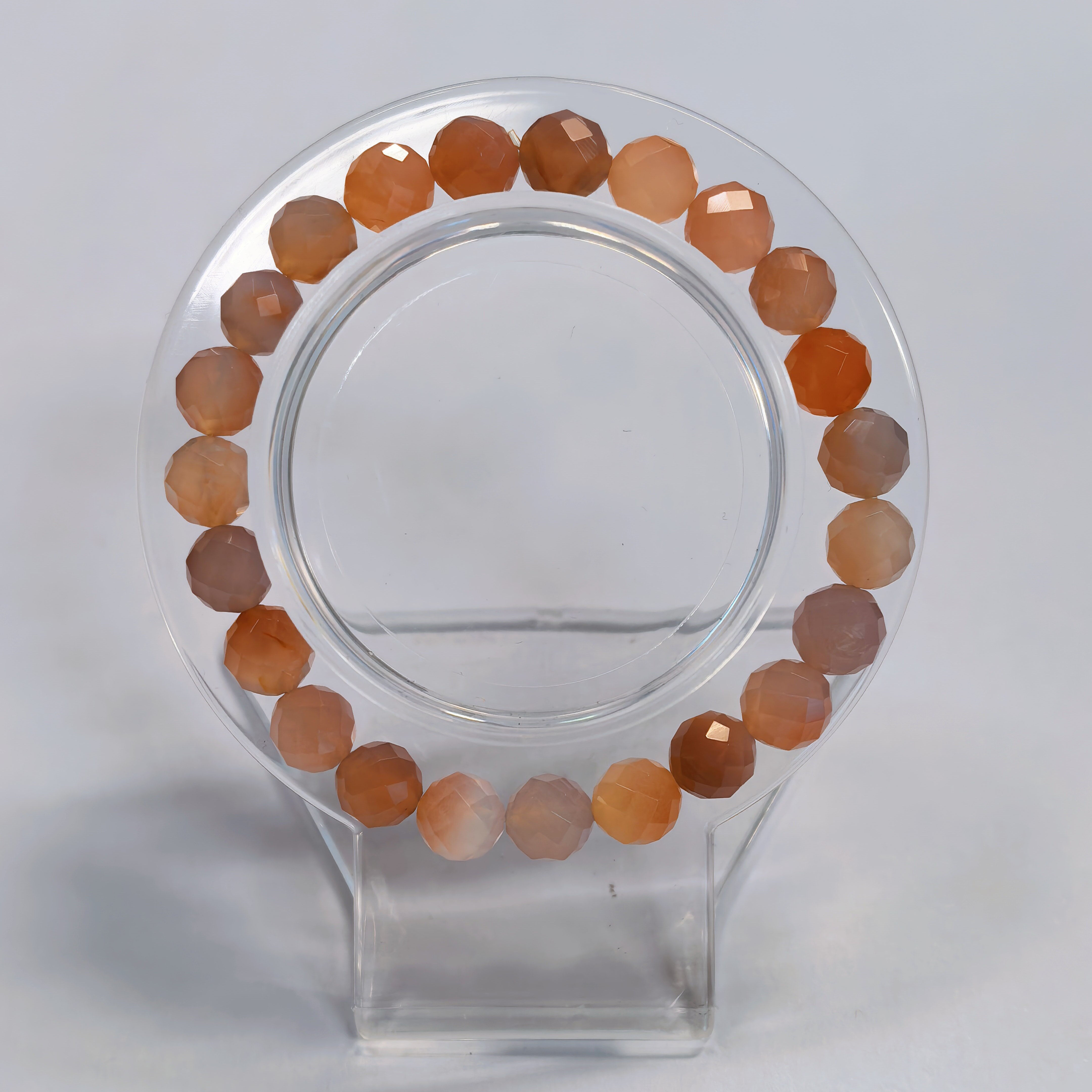 鹽源瑪瑙切面手串8m+ CH651