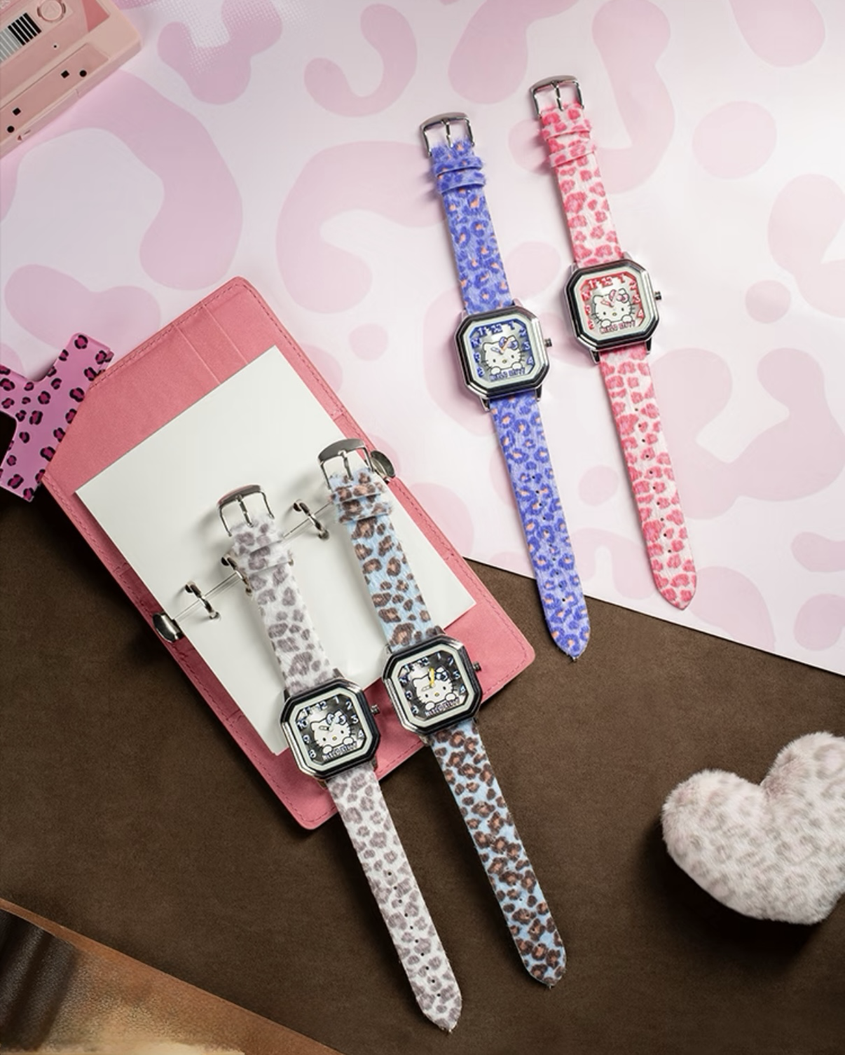 <正版授權>HELLO KITTY 甜心豹錶系列 手錶盲盒 豹紋 凱蒂貓 三麗鷗