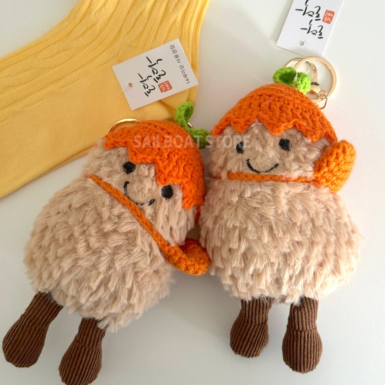 #現貨 🇰🇷韓國濟州島苦盡柑來 限定花生吊飾娃娃