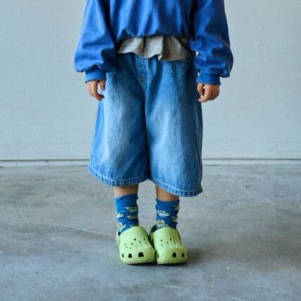 90-160 BN 牛仔5分褲