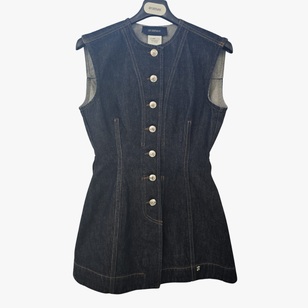 1FF0101-305 [MAX MARA] Sportmax Denim Jacket Scuro Pulito #SPDDOMINIODE-001 (C-EU-E)