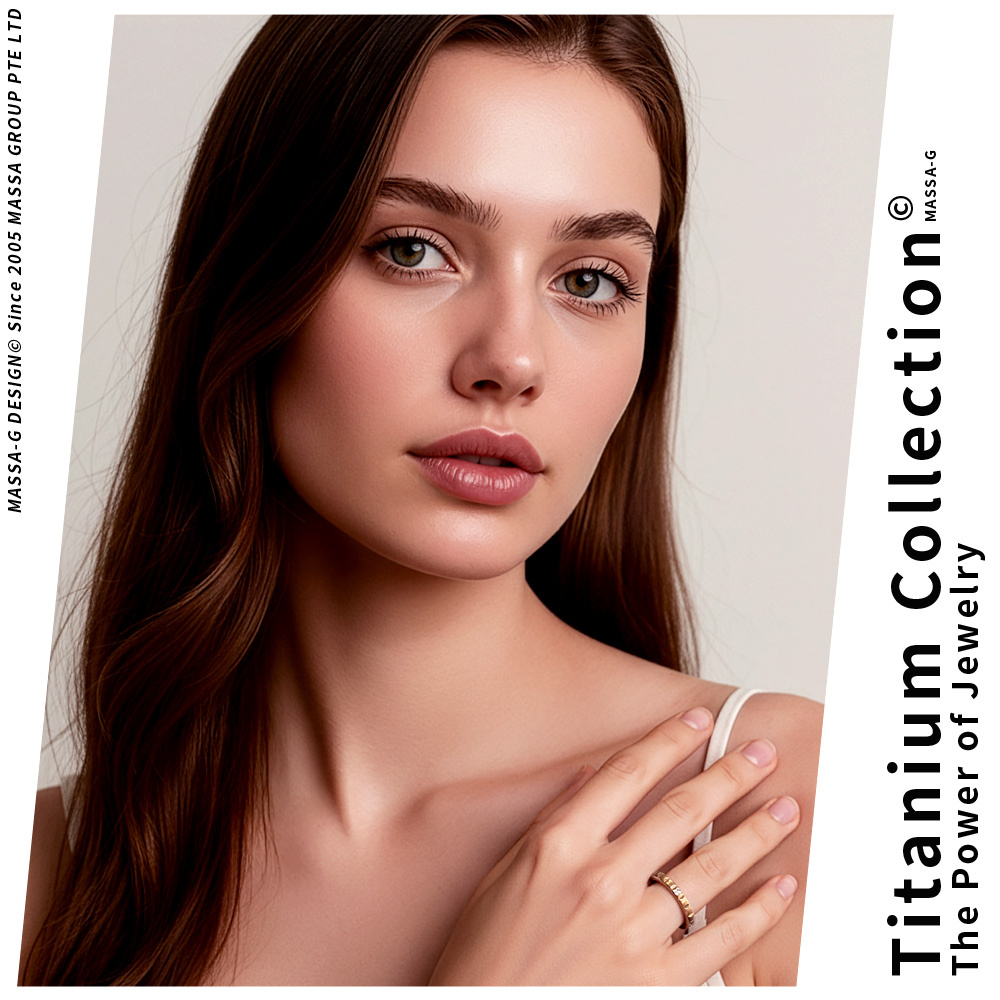 MASSA-G DECO系列【私藏系-迷霧】玫瑰金 鈦金戒