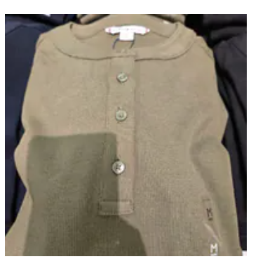 [S] TOMMY HILFIGER OLIVE 3 BUTTON HENLEY LS SHIRT, XW06019-300 (STH1549)