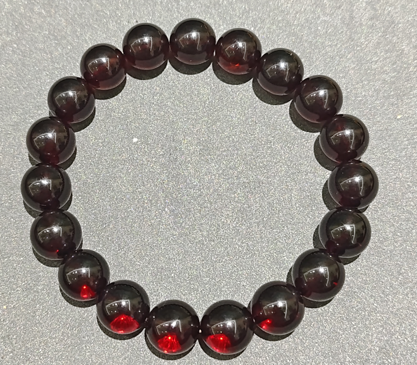 UZ006 B6 血珀圓珠手串 琥珀：10mm 默認16CM手圍