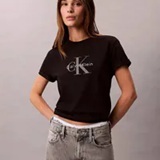 [S] CALVIN KLEIN BLACK MONOGRAM LOGO TEE, SP47614588-47B864G002 (SCK801)