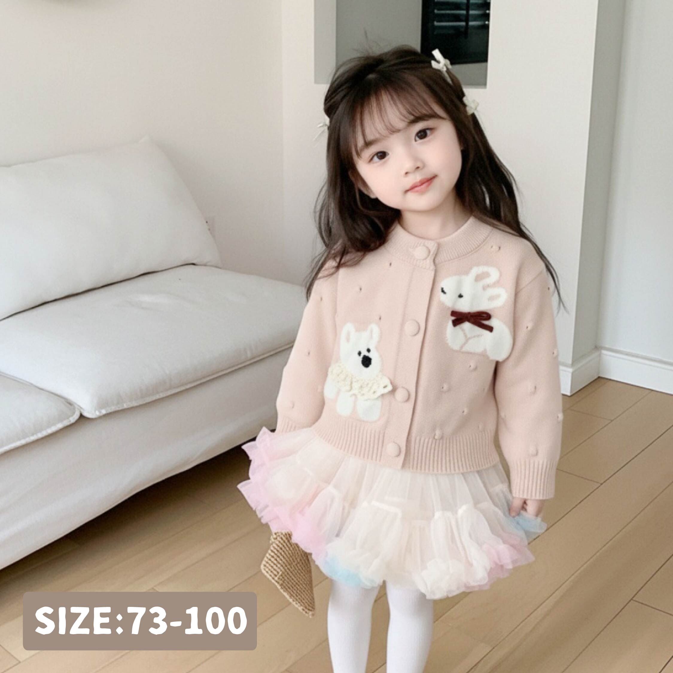 【H56229】軟萌兔兔與狗狗織外套