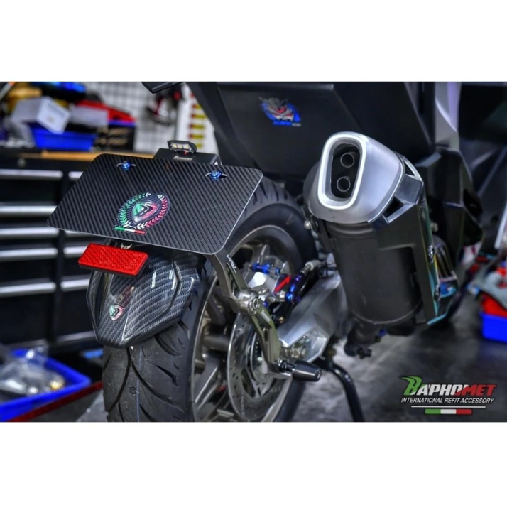 【巴風特 Bpahomet】卡夢 碳纖維 水轉印 CNC 鋁合金 陽極 後土除 後擋泥板 大牌下移 KRV 180