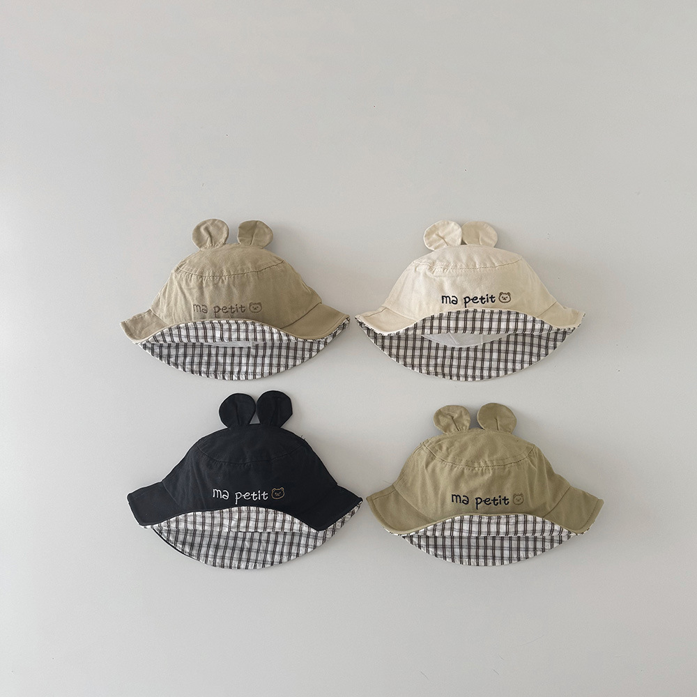 任選兩件$300【H0331】baby可愛小熊漁夫帽(3m-16m)