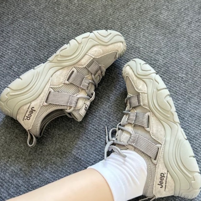 【現貨】JEEP 網眼透氣多功能戶外鞋 沙色 P651W13129