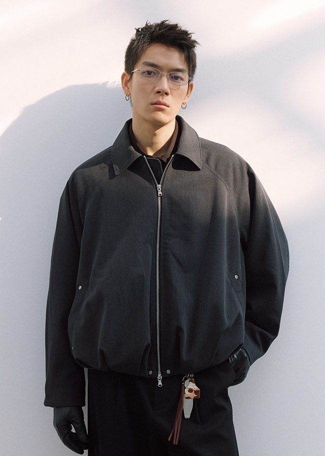 代購-NOFAITH cleanfit 羊毛混紡 簡約 休閒 寬鬆 翻領外套 男女同款