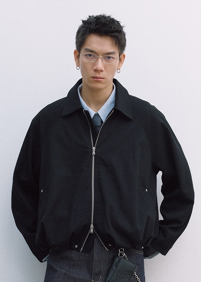 代購-NOFAITH cleanfit 羊毛混紡 簡約 休閒 寬鬆 翻領外套 男女同款