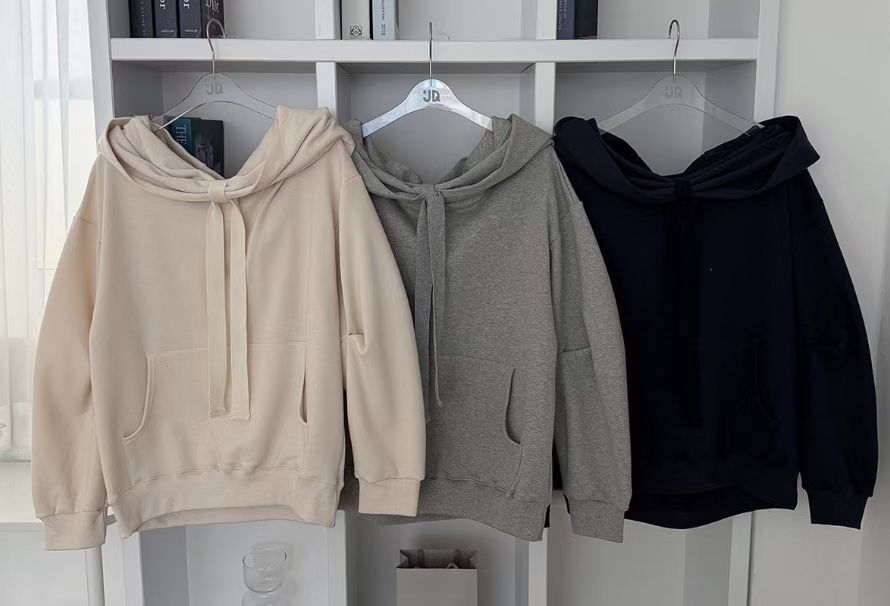 JQ5512 可愛領結連帽衛衣 *特價* (優惠碼同充值購物金不適用)