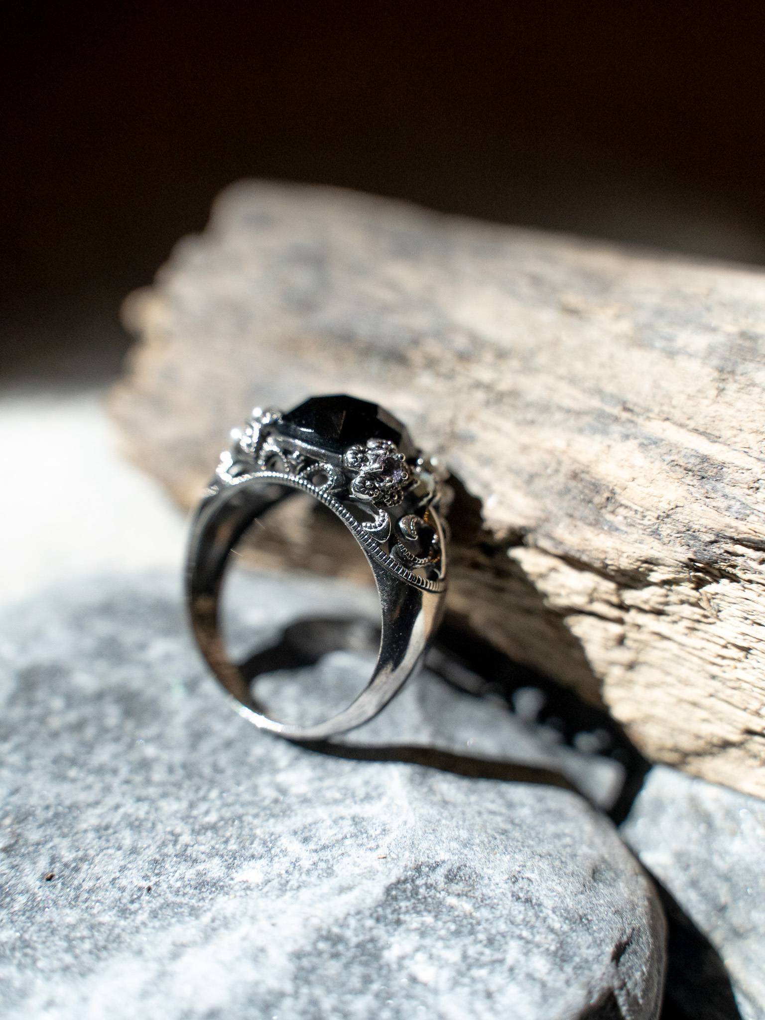 黑瑪瑙戒指 OP1726