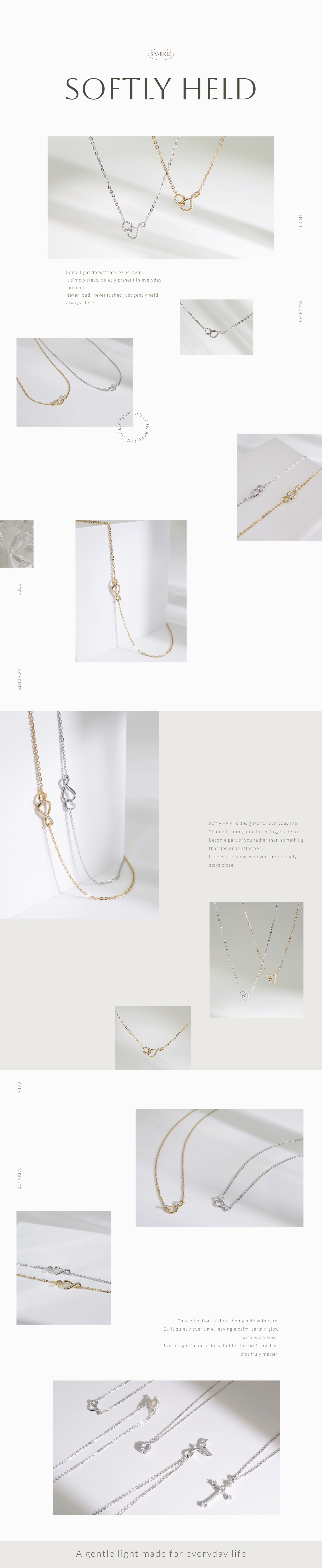 無盡相守 鑲鑽項鍊｜Miestilo Jewelry設計師輕珠寶品牌｜舒飾質感每一刻