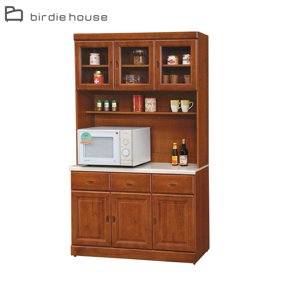 柏蒂家居-艾莉雅4尺石面餐櫃組(全組)