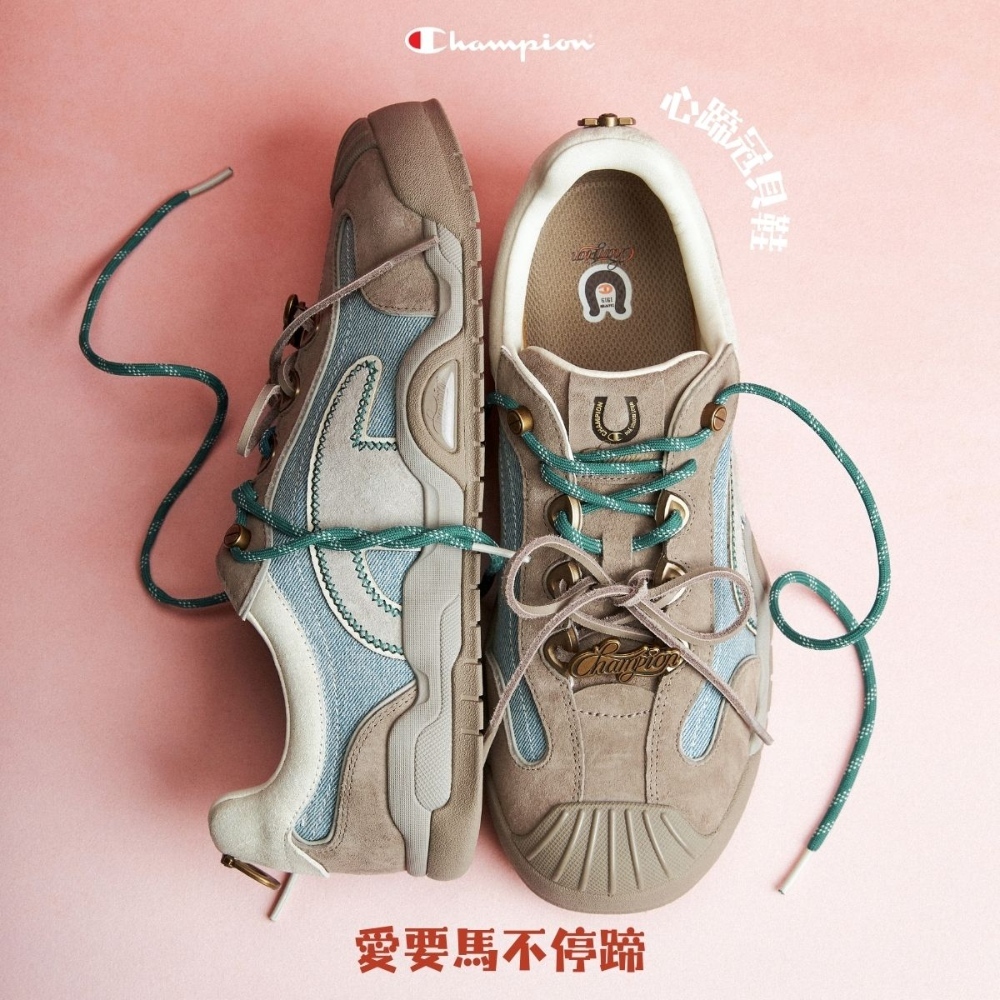 女款- CNY系列-情人節系列 Heart Hoof Crown Street 撞色休閒冠貝鞋-奶咖棕白（U6AFCTW16-M2）