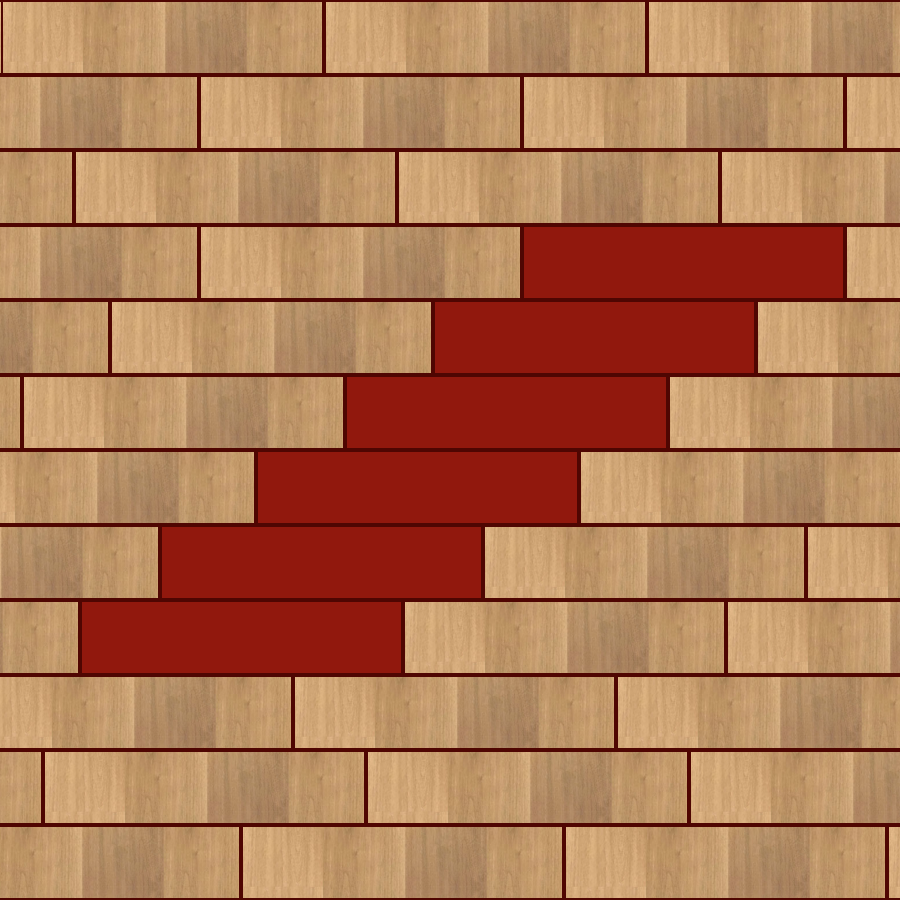 步步高升地板拼法